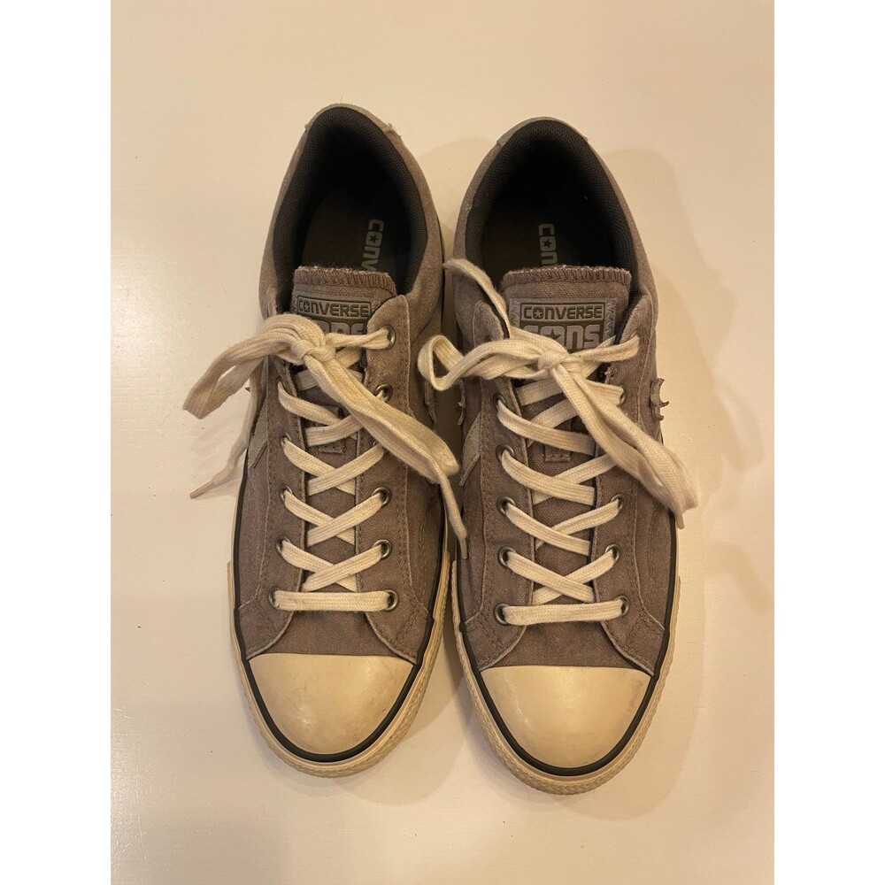 LIKE NEW Converse Star Player Ev Low Grey Canvas Sneakers 147486C Men's 9 / Wo's